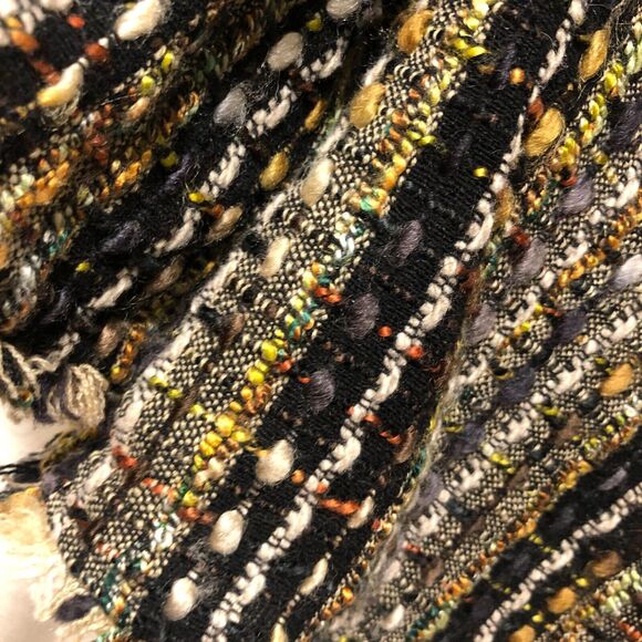 cabi wool crop jacket medium m blazer black gold chic city classic i6 - Picture 6 of 9